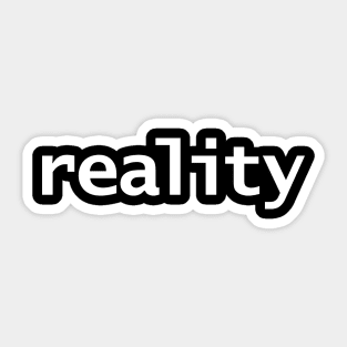 Reality Typography White Text Sticker